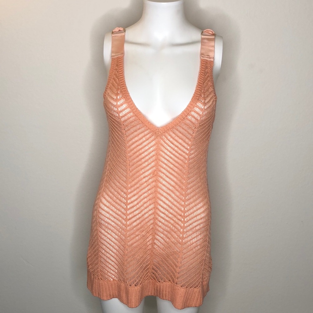 Coral Peach Knit Tank